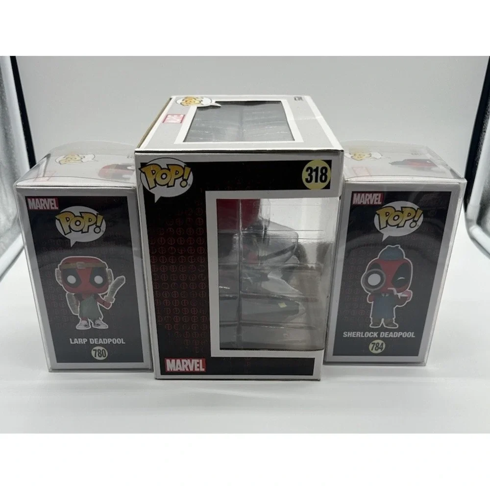 FUNKO POP MARVEL DEADPOOL LOT OF 10 EXCLUSIVES + DEADPOOL VS CABLE #318